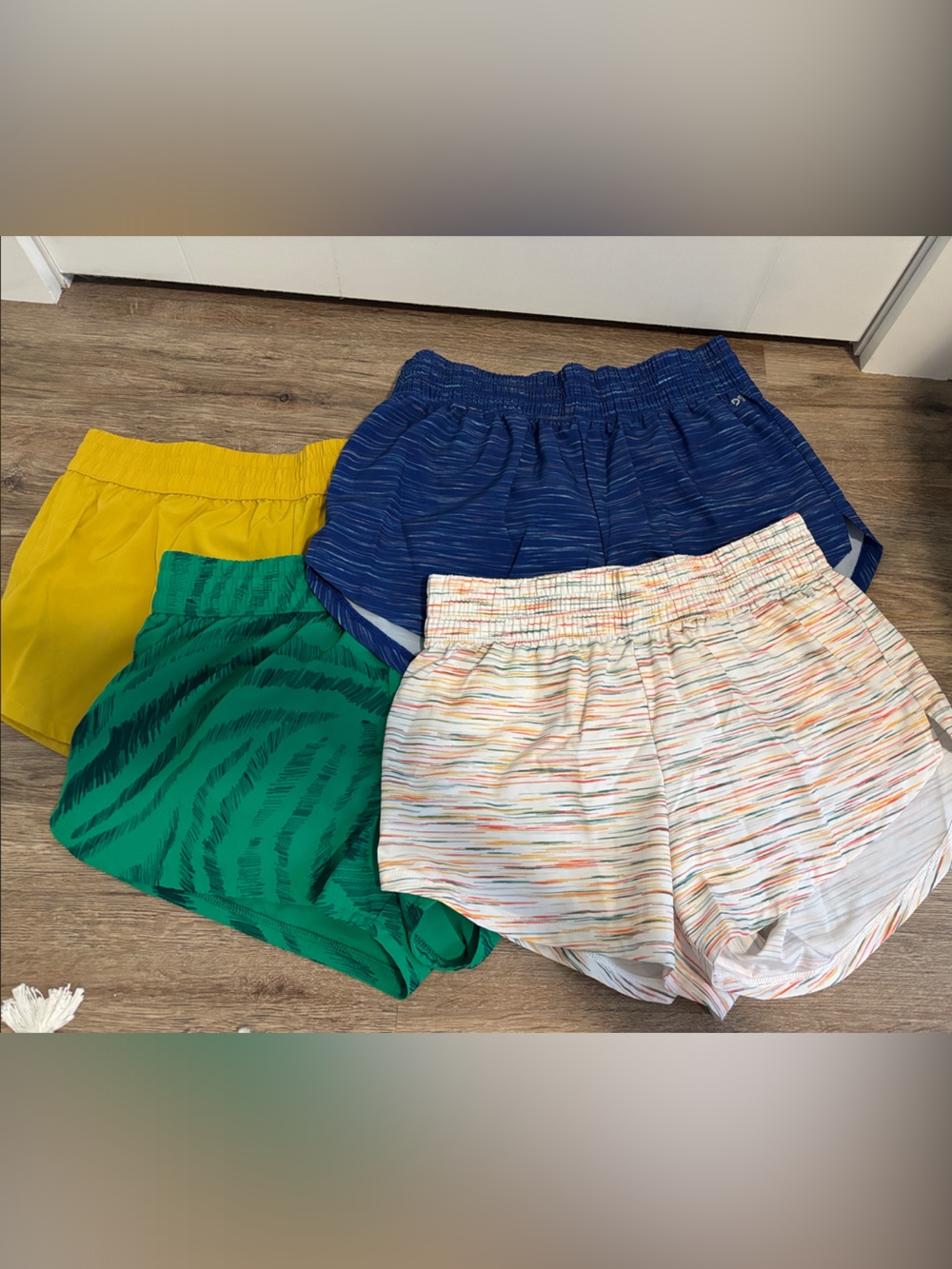 DSG Women's Shorts Set - Blue, Yellow, Green, Multicolor